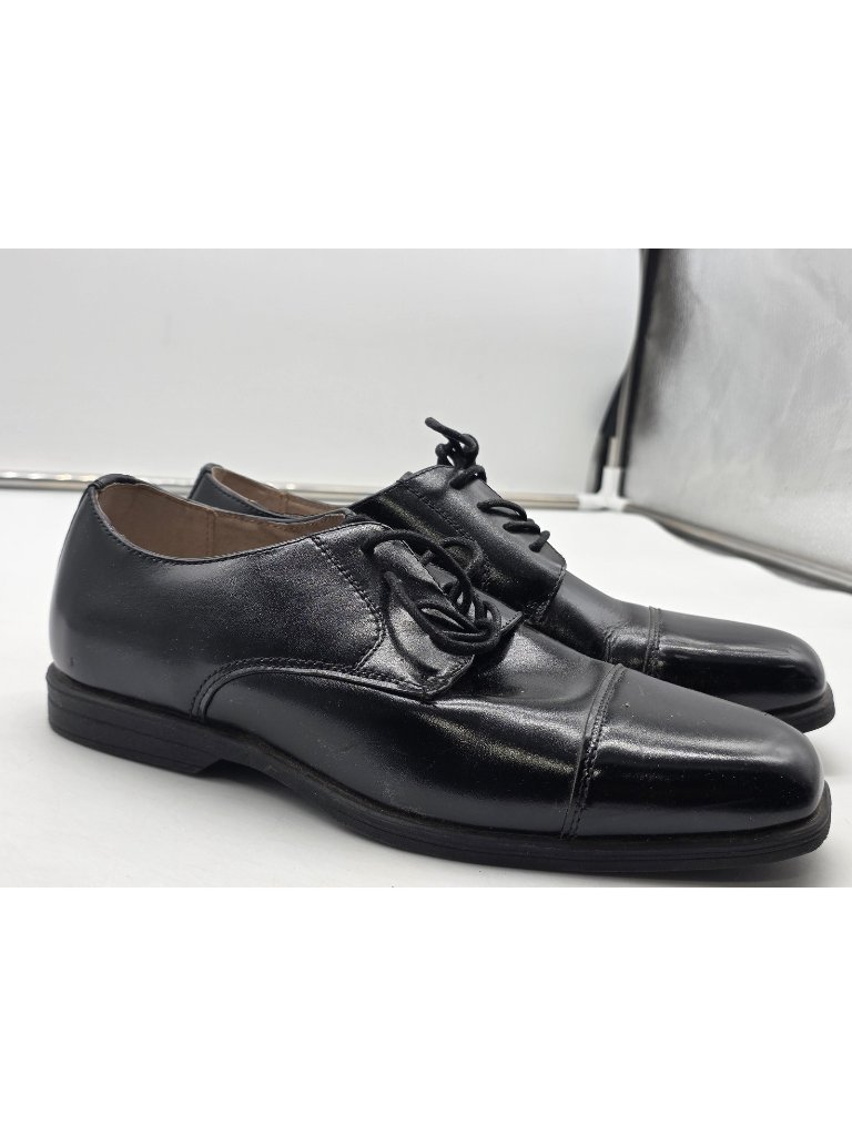 Florsheim Shoes Boys Size 6.5 Black Leather Oxford Dress Stains 16599-001